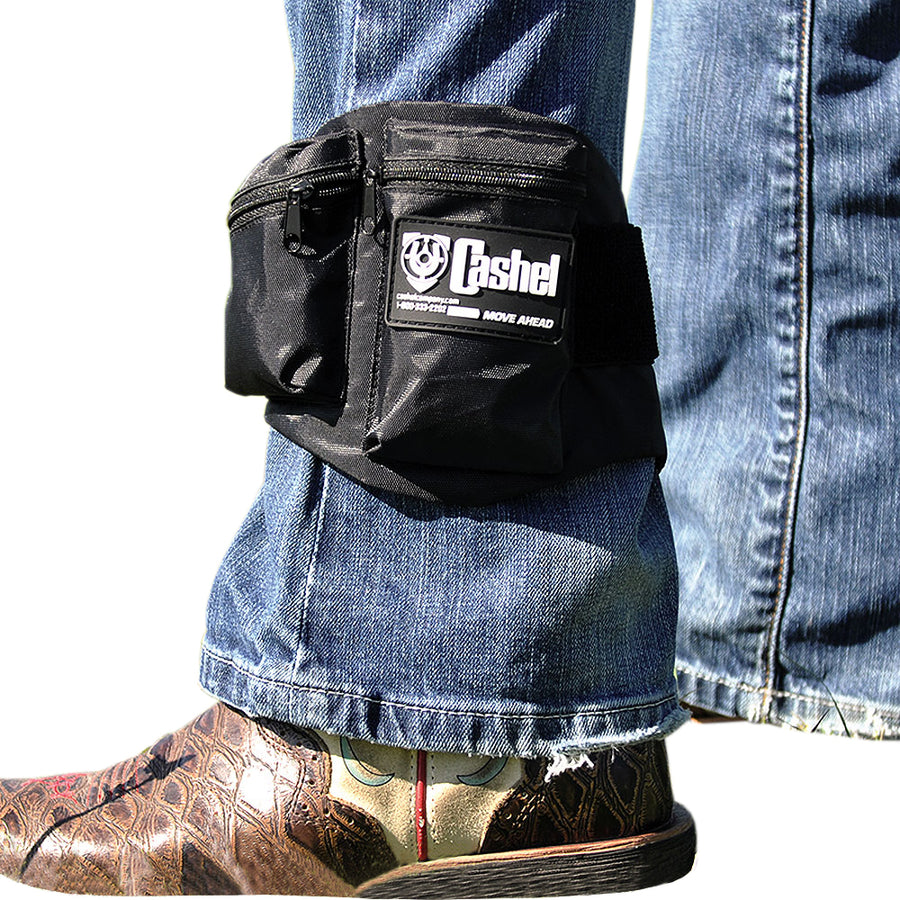Large Cashel Well Made Trail Rides Pocket Keys Cash Compect Ankle Safe by Hilason – Cowboy and equestrian accessories