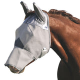 Sm Horse Arab Cashel Comfort Protection Horse Long Nose Ears Fly Mask Gray