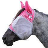 Horse Cashel Patterned Crusader Fly Mask Standard W / Ears Pink