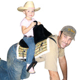 Cashel Daddle Child Western Adjustable Stirrups Horse Toy Soft Saddle Black
