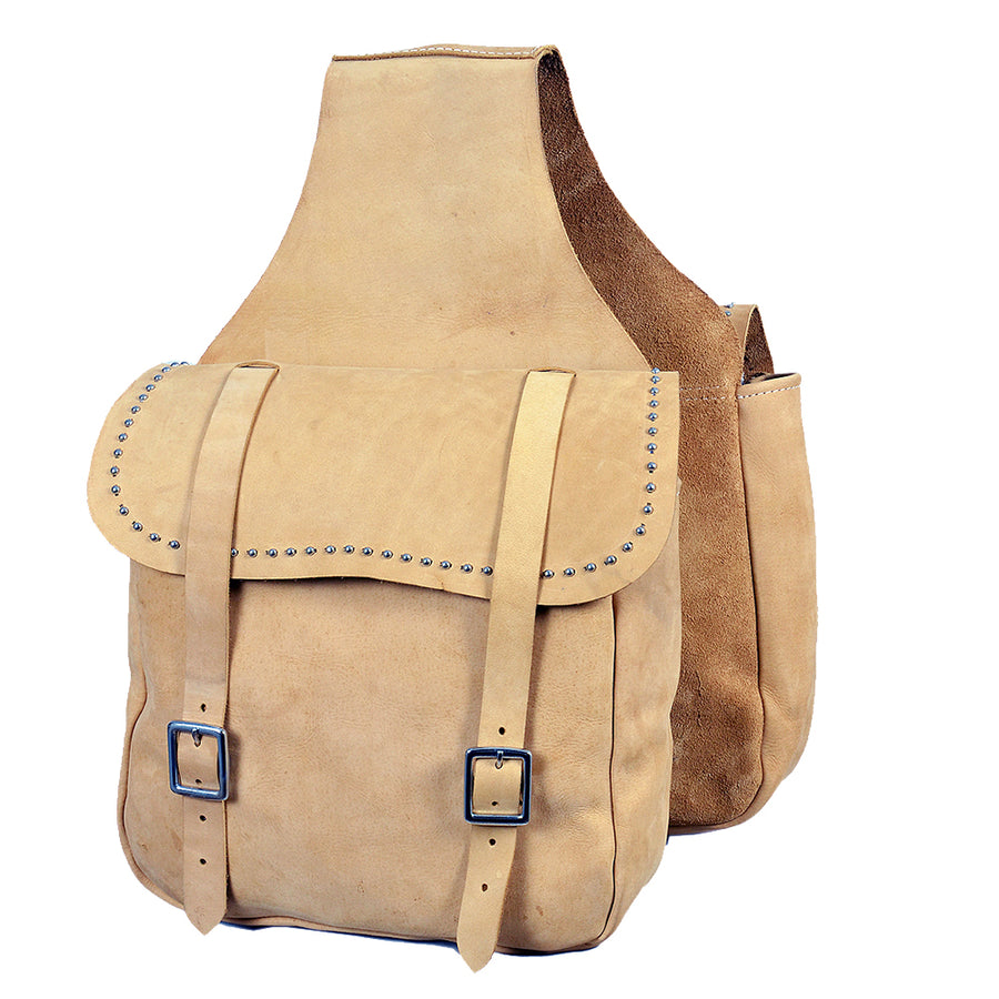HILASON Soft Leather Horse Saddle Bag Tan | Equestrian Western Adjustable Closure