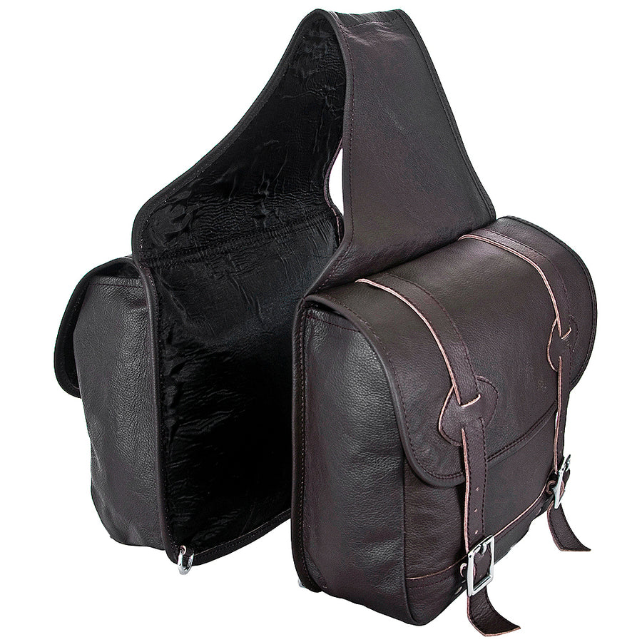 Leather Horse Saddle Bag Leather Chap For Trail Hilason - Uhorse