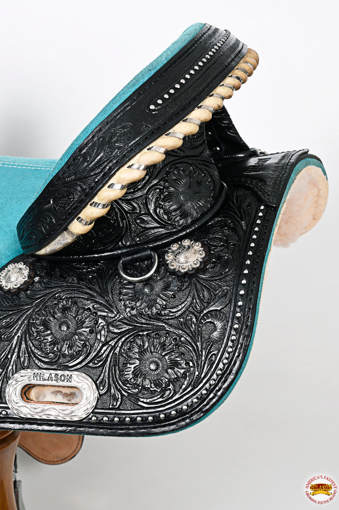 HILASON Western Horse Saddle Treeless Trail Barrel American Leather | for Horses