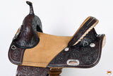 Hilason Western Horse Treeless Trail Barrel American Leather Saddle