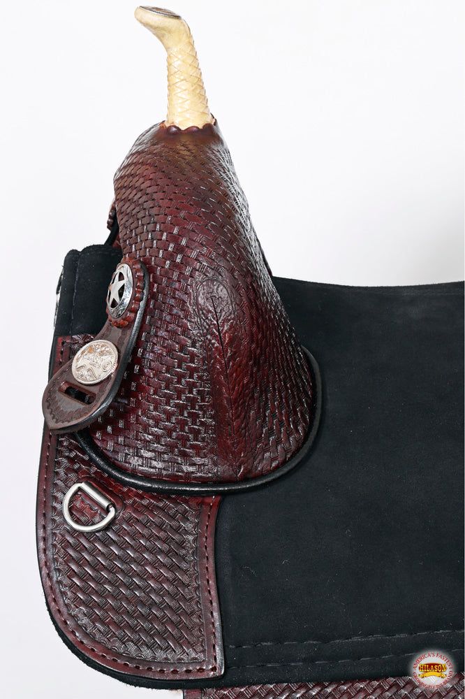 HILASON Horse Saddle Treeless Trail Barrel American Leather | Western for Horses