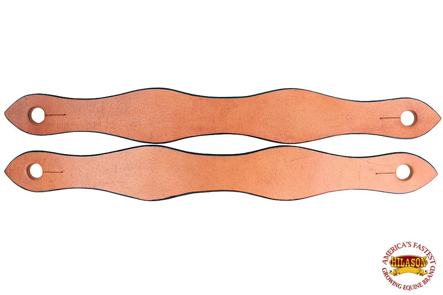 Hilason Western Leather Slobber Straps Oil Tan