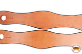 Hilason Western Leather Slobber Straps Oil Tan