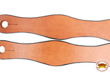 Hilason Western Leather Slobber Straps Oil Tan