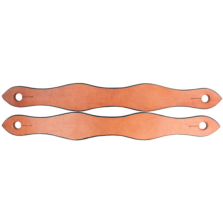 Hilason W. Leather Slobber Straps Oil Tan by Hilason – Cowboy and equestrian accessories