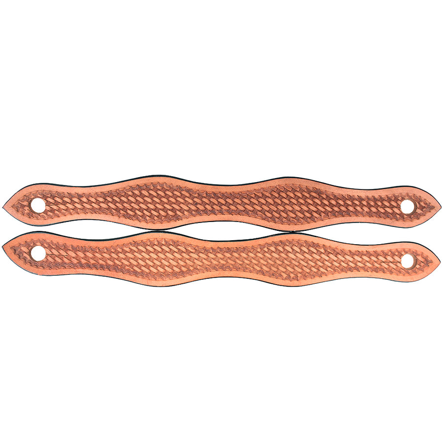 Hilason W. Leather Slobber Straps Oil Tan by Hilason – Cowboy and equestrian accessories