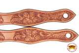 Hilason Western Leather Slobber Straps Oil Tan
