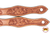 Hilason Western Leather Slobber Straps Oil Tan