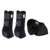 Small Classic Equine Lightweight Legacy2 Front Dyno Bell Boots Pair Black