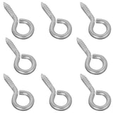 Hilason Western Horse Tack Carbon Steel Wire Screw Eye Zinc Plated