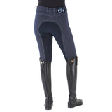 28 Regular Ovation Euro Melange Full Seat Breech Ladies Antimicrobial Indigo - Uhorse