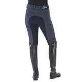 Ovation Euro Melange Full Seat Breech Ladies Antimicrobial Indigo