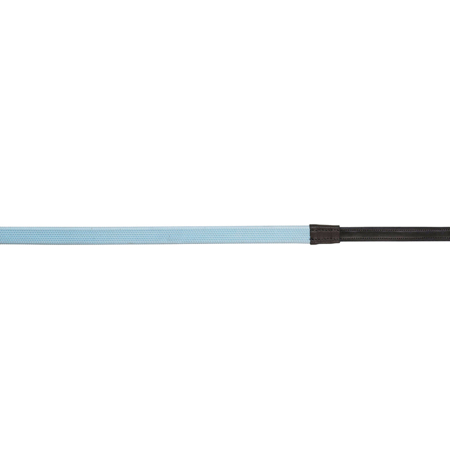 5/8 X 54" Camelot Colorful H. Rubber Covered Reins Ice Blue by Hilason – Cowboy and equestrian accessories