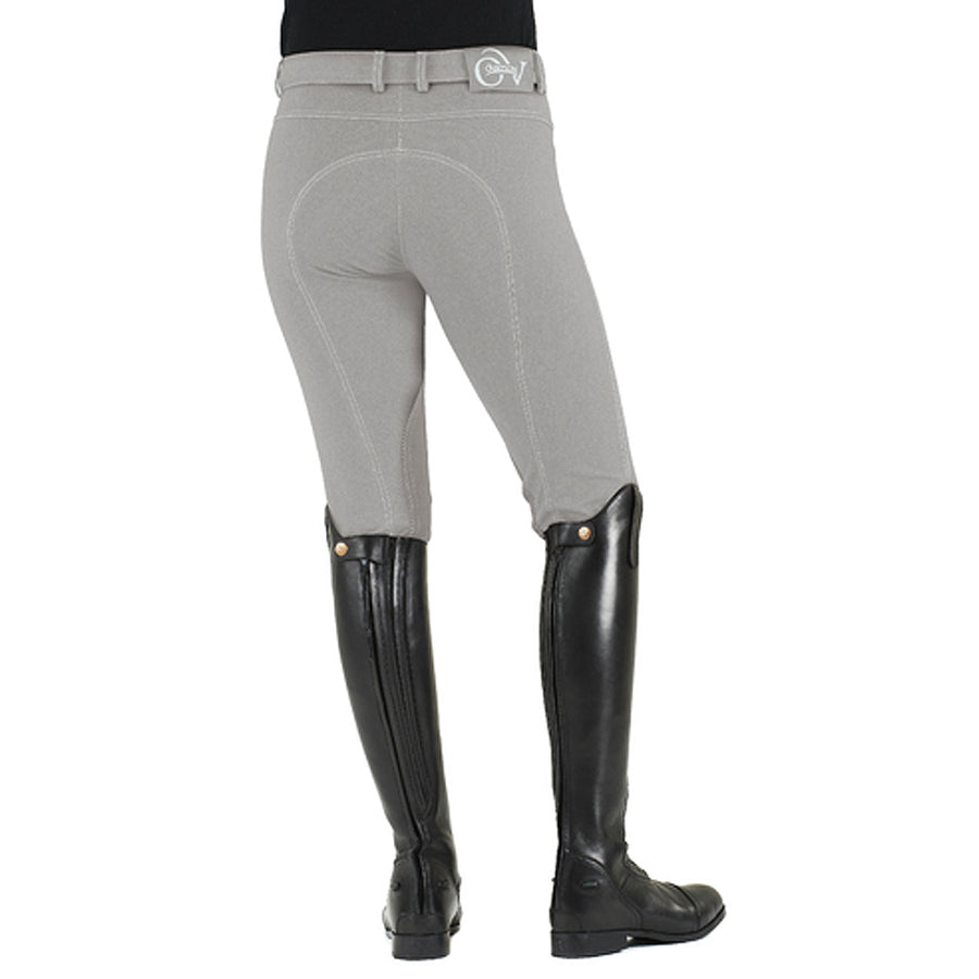 Ovation Ladies' SoftFlex Knee Patch Breeches Mid-Rise UPF 30 Syn-Tech Suede - Uhorse