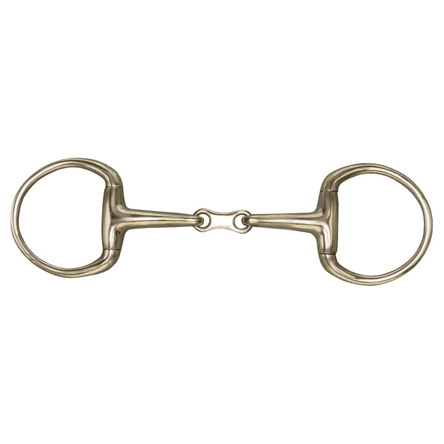 Stainless steel horse snaffle bit with loose ring - Hilason