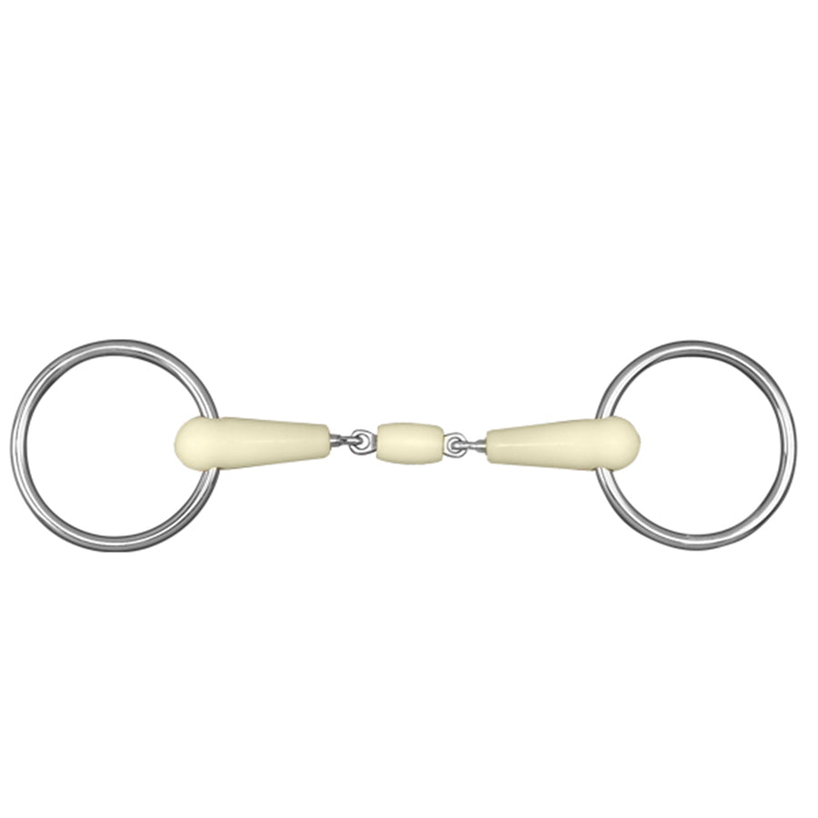 5-1/2" Happy Mouth Double Jointed Loose Ring with Roller Horse Bit - Uhorse