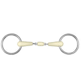 5" Happy Mouth Double Jointed Loose Ring with Roller Horse Bit - Uhorse