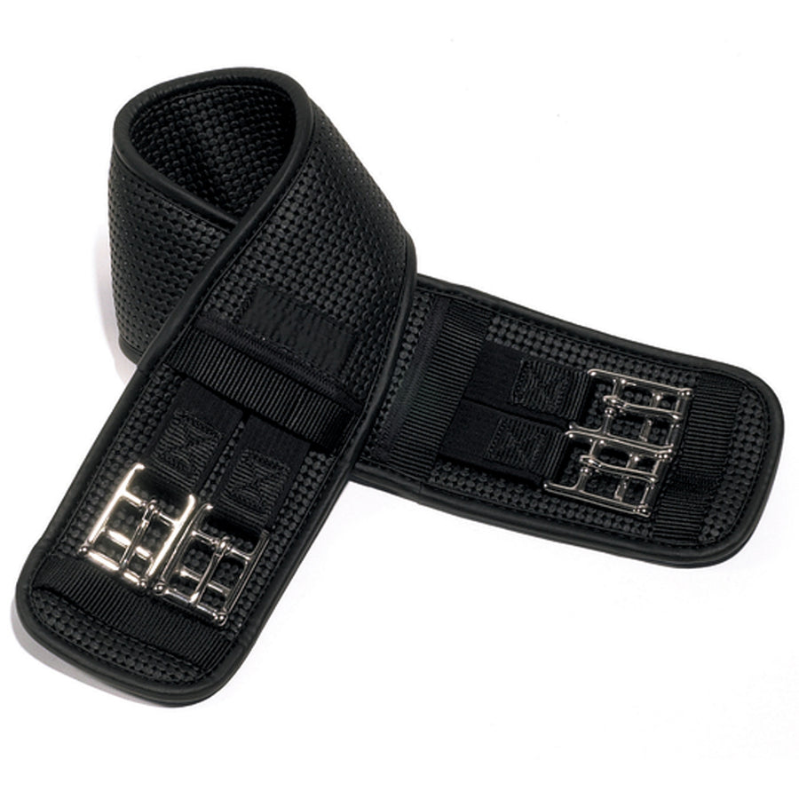 Black nylon girth with metal buckles - Uhorse