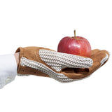 7" Ovation Ladies Sport Crochet Pigskin Leather Palms Glove Tan - Uhorse