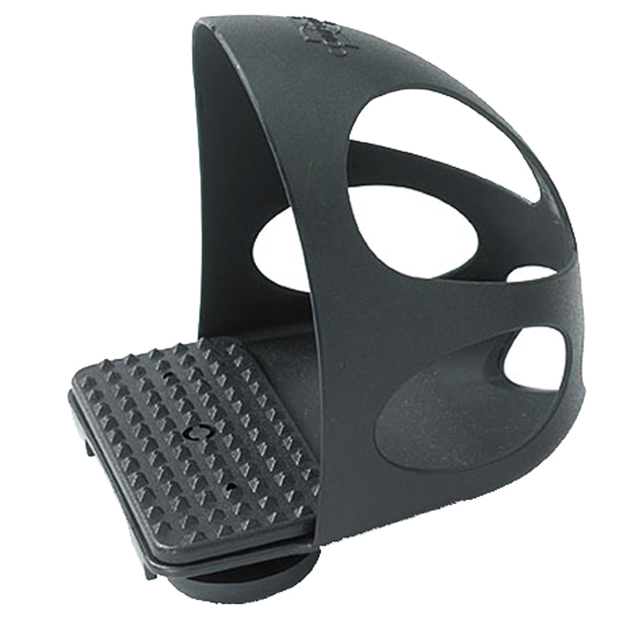 Adult/Full Compositi Matrix H. Attaches Easily Toe Cage- Adult Black – by Hilason – Cowboy and equestrian accessories