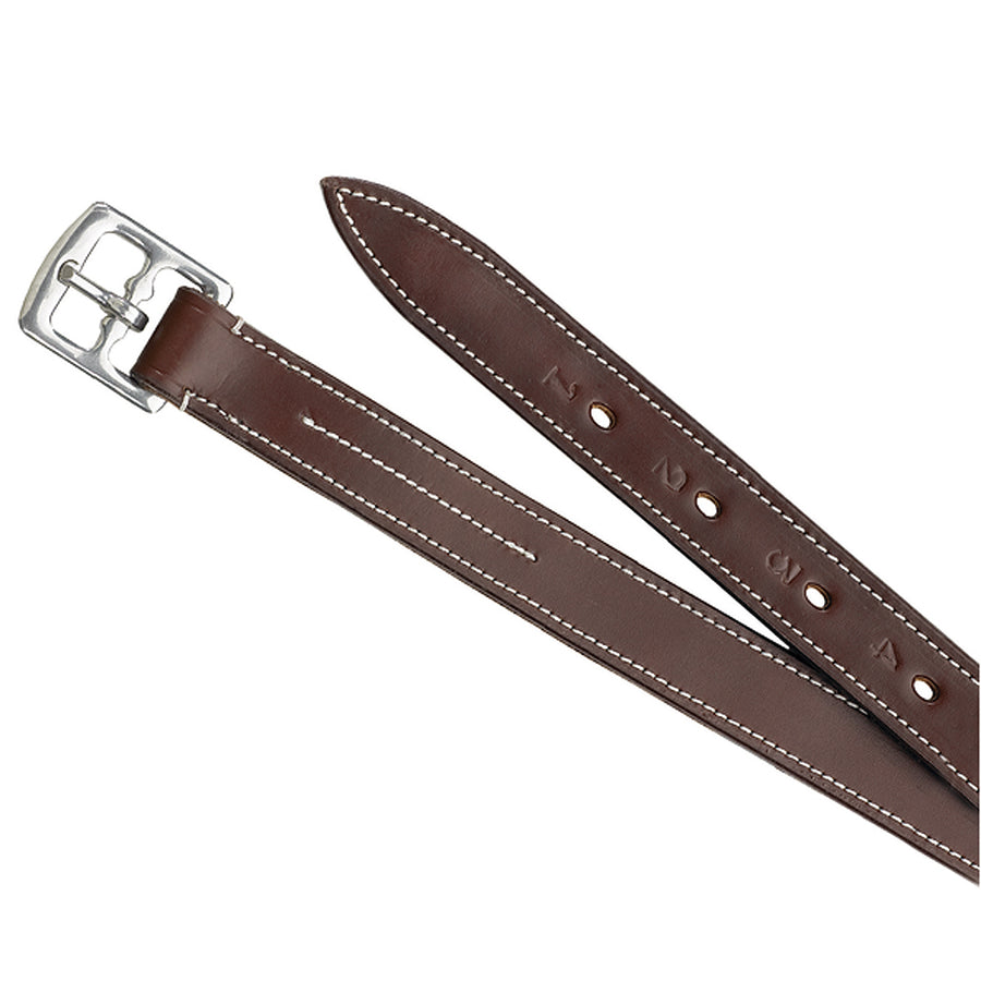 7/8 X 48" Camelot Child Lined Leather H. Stirrupss Brown by Hilason – Cowboy and equestrian accessories
