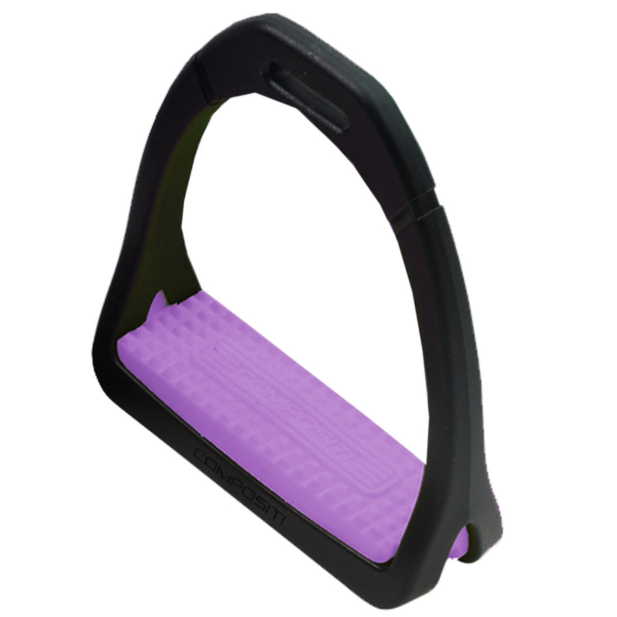 Purple nylon stirrup with black synthetic frame - Uhorse