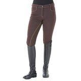 Ovation Euro Melange Full Seat Breech Ladies Antimicrobial Brown