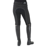 32 Regular Ovation Euro Melange Full Seat Breech Ladies Antimicrobial Black - Uhorse