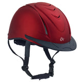 Xx Small X Ovation Metallic Schooler Lightweight Helmet Red by Hilason – Cowboy and equestrian accessories