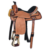 16 In Western Horse Saddle American Leather Ranch Roping Cowboy Hilason - Uhorse