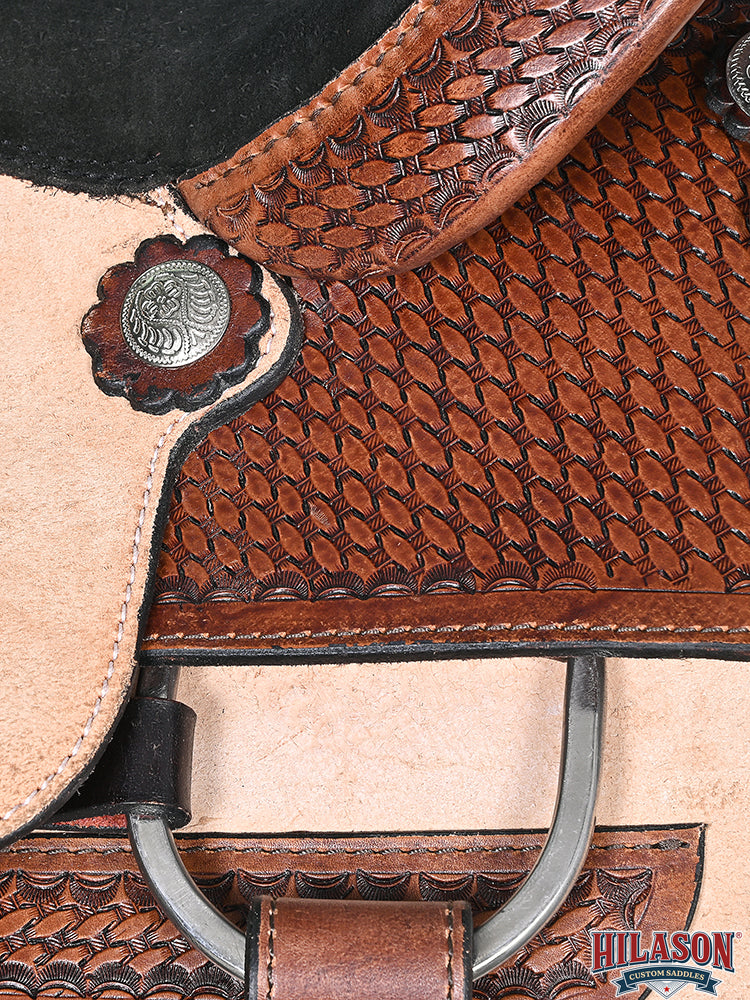 HILASON Western Horse Saddle American Leather Ranch Roping Cowboy | Hand Tooled Wade & For Horses