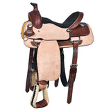 16 In W. H. Saddle American Leather Ranch Roping Cowboy Hilason – by Hilason – Cowboy and equestrian accessories