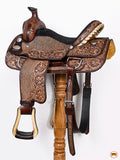 Western Horse Saddle American Leather Ranch Roping Cowboy Hilason