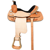 16 In W. H. Saddle American Leather Ranch Roping Cowboy Hilason – by Hilason – Cowboy and equestrian accessories