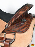 HILASON Western Horse Saddle American Leather Ranch Roping Cowboy | Hand Tooled Wade & For Horses