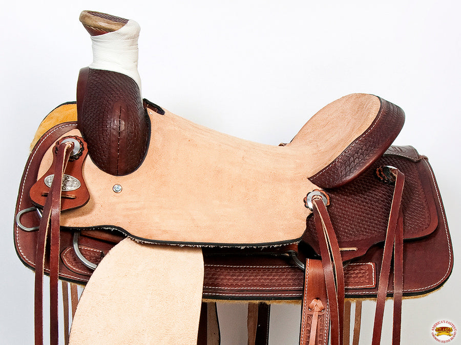 HILASON Western Horse Saddle American Leather Barrel Racing Cowboy | Hand Tooled Trail Pleasure