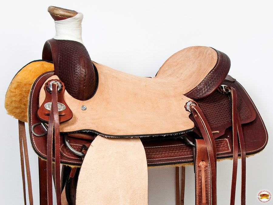 HILASON Western Horse Saddle American Leather Barrel Racing Cowboy | Hand Tooled Trail Pleasure