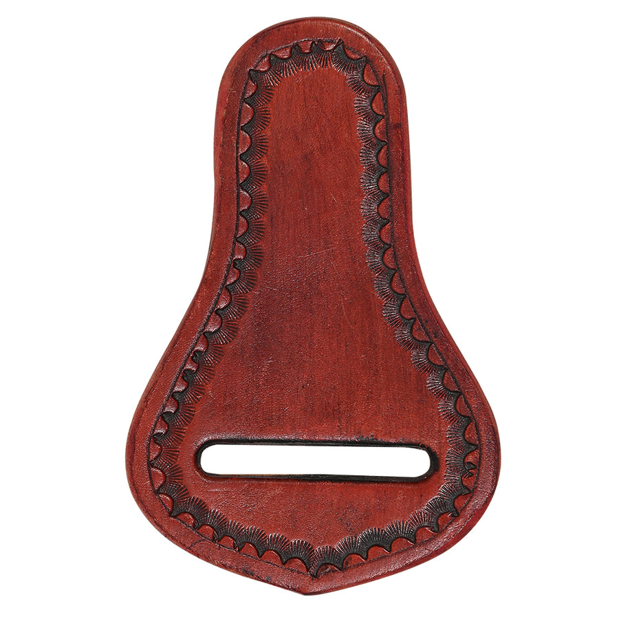 Hilason Western Saddle Repair Leather Latigo Carrier Mahogany - Uhorse