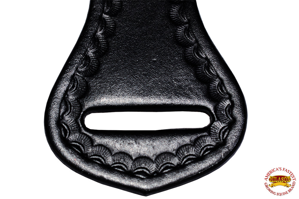 Hilason Western Saddle Repair Leather Latigo Carrier Black