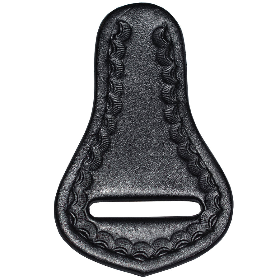 Hilason Western Saddle Repair Leather Latigo Carrier Black - Hilason