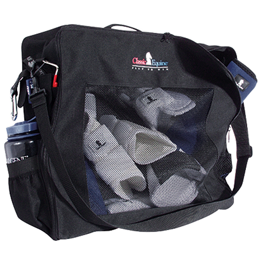 Classic Equine Boot H. Accessory Tote Adjustable Shoulder Strap Black by Hilason – Cowboy and equestrian accessories