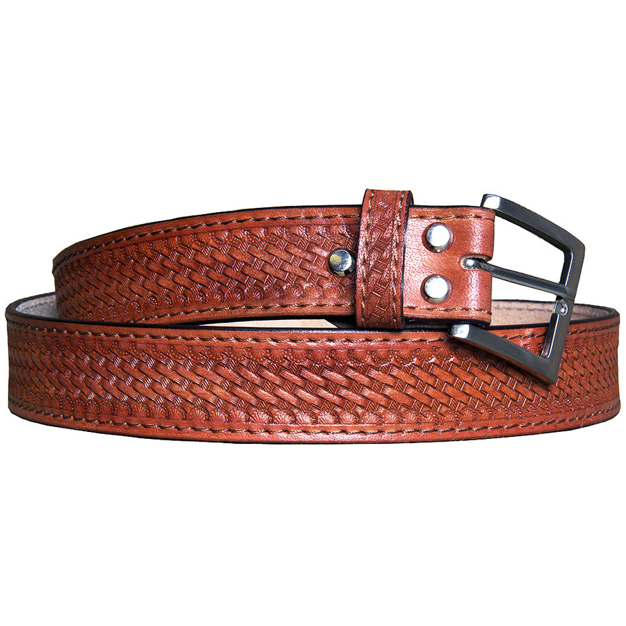 HILASON Western Genuine Leather Belt for Men Women Cowboy Cowgirl Handmade Unisex Basketweave Heavy Duty Belt - Uhorse