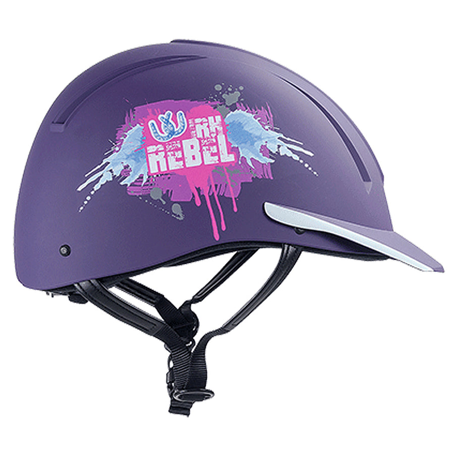 Medium / Large Irh Equi Pro Western Rebel Comfortable Horse Riding Helmet Purple - Uhorse