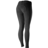 36" Horze Ella Womens Pull On Knee Patch Breeches Soft Slightly Stretchy Black