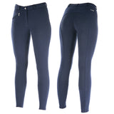 42" Horze women's Active Silicone Grip Full Seat Breeches Peacoat Dark Blue - Uhorse