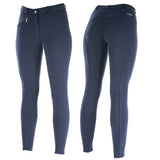 44" Horze Womens Active Silicone Grip Full Seat Breeches Peacoat Dark Blue